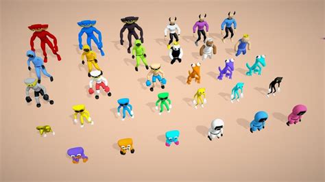 rainbow friends 3d model|Rainbow Friends Pack .